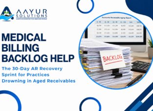 Medical billing backlog help — 30-day AR recovery sprint methodology by Aayur Solutions